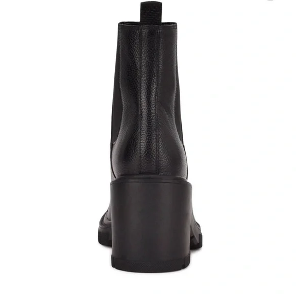 Marc Fisher Black Chunky Heel Boots - Picture 2 of 4